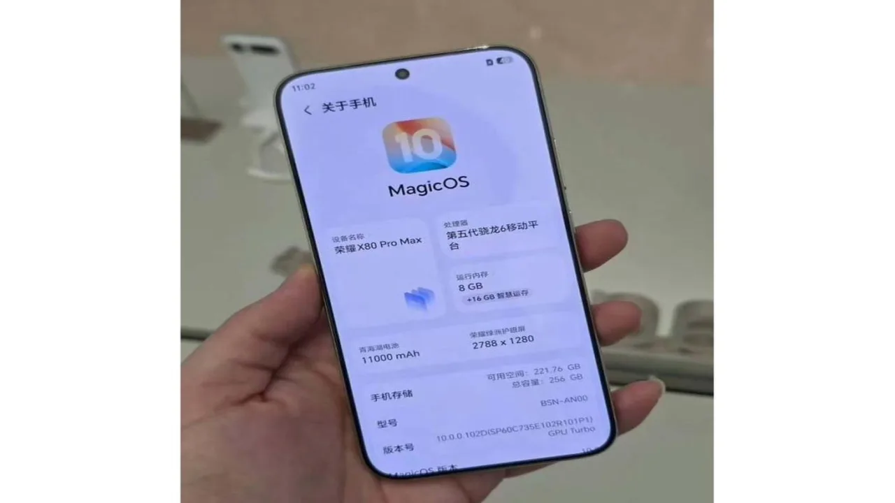 Honor X80 Pro Max يحقق سطوع شاشة يتجاوز 10,000 نتس